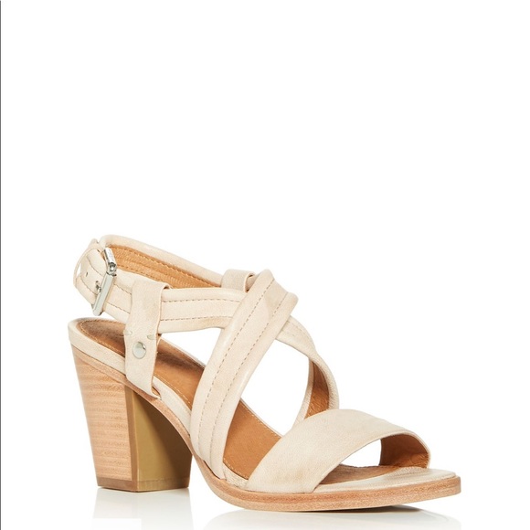 Frye Dani Crisscross Slingback Block-Heel Sandals - Picture 3 of 5